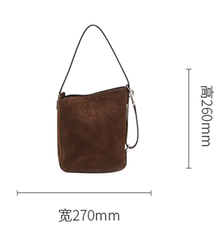 Hazzys哈吉斯水桶包女2025年新款时尚单肩包斜挎包