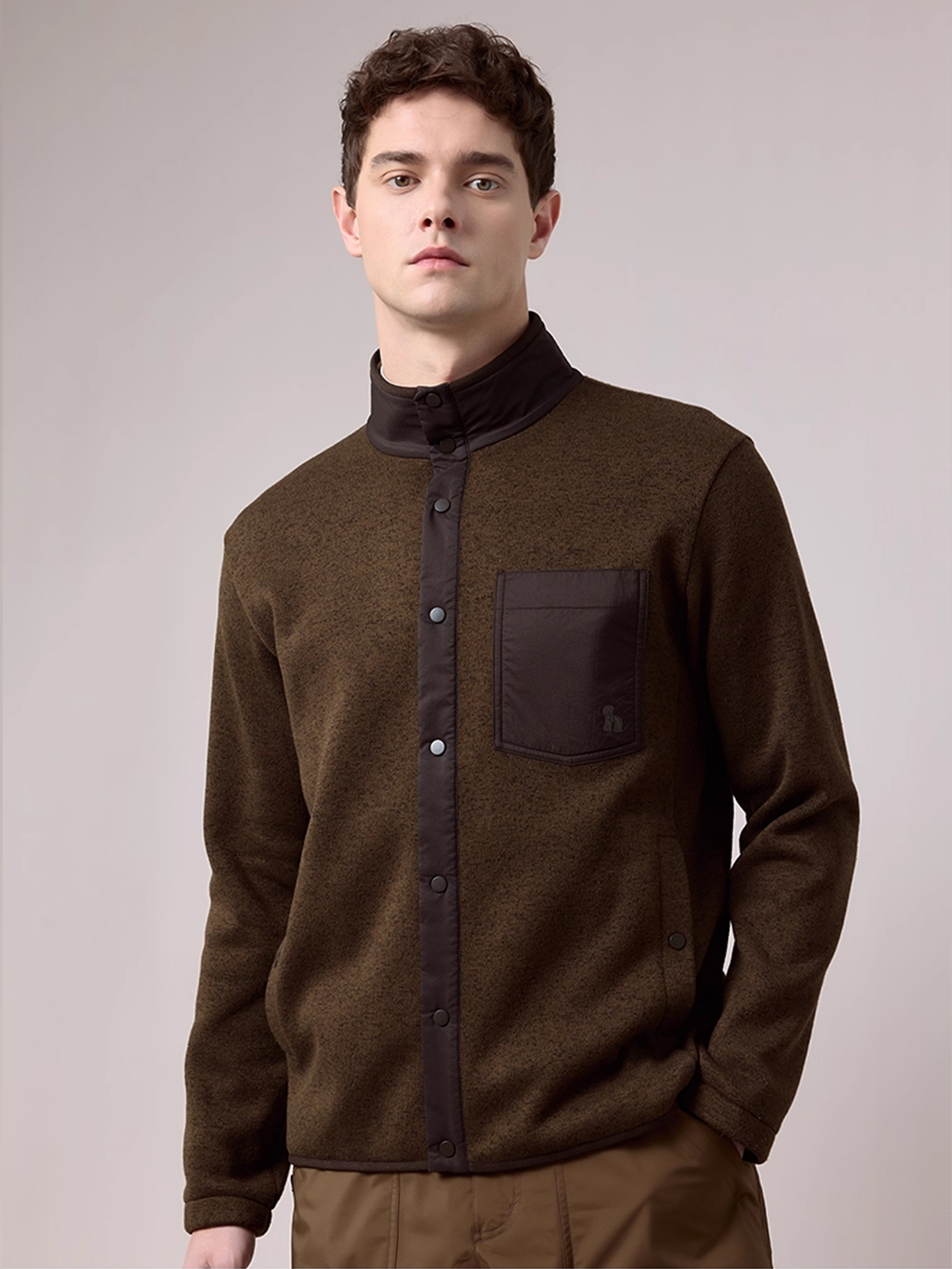 HAZZYS哈吉斯2025秋季新品男装休闲长袖卫衣外套上衣