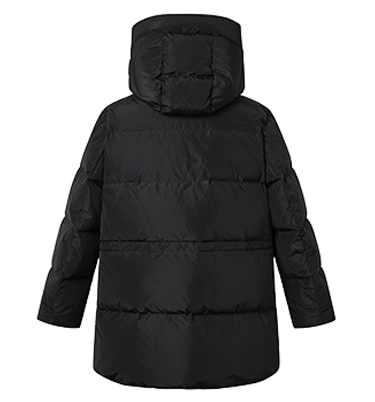 Hazzys哈吉斯连帽宽松羽绒服女秋冬季时尚休闲通勤保暖抽绳外套