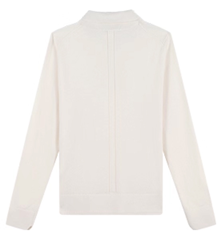 Hazzys哈吉斯针织衫女士休闲纯色上衣高领套头羊毛衫