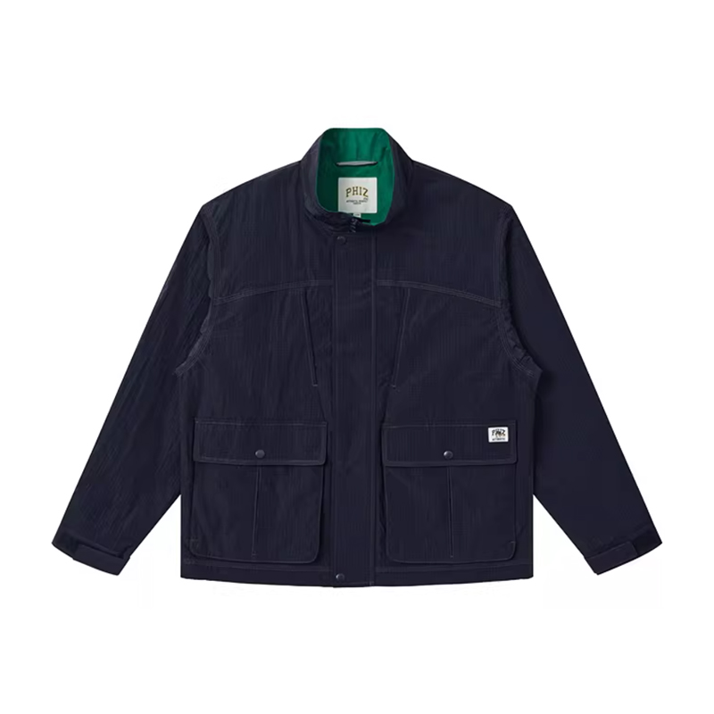 Hazzys哈吉斯春款休闲男装夹克外套时尚通勤简约上衣