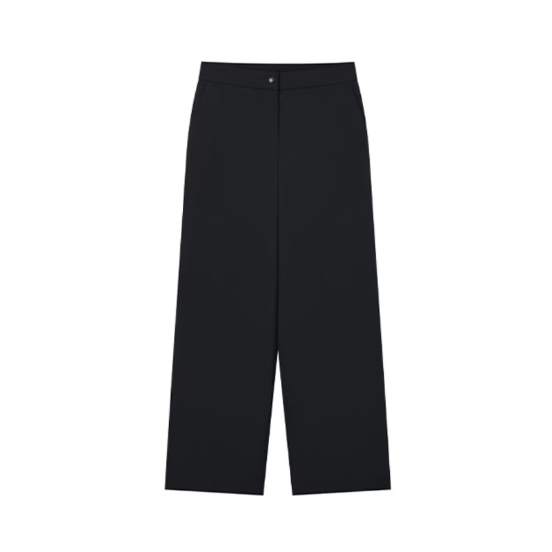 HAZZYS【抗静电里料】哈吉斯女装 2026新款女士加绒阔腿长裤