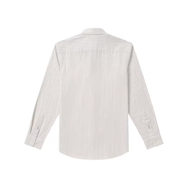 Hazzys哈吉斯男士纯棉条纹长袖衬衫休闲衬衣外套上衣