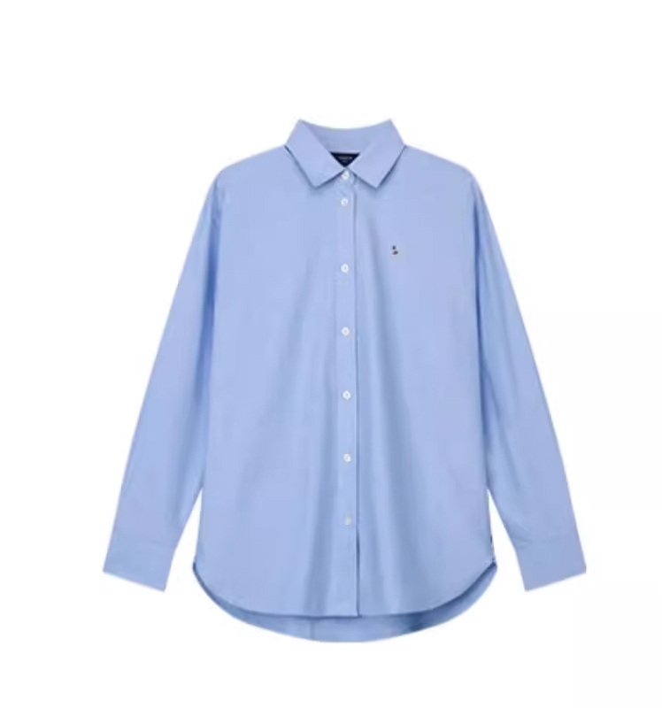 【牛津纺衬衫】Hazzys哈吉斯时尚衬衣外套男女秋宽松通勤长袖上衣