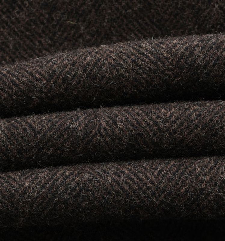 新品【羊毛】连帽牛角扣毛呢大衣男ABSZH0CDH26 棕色BW