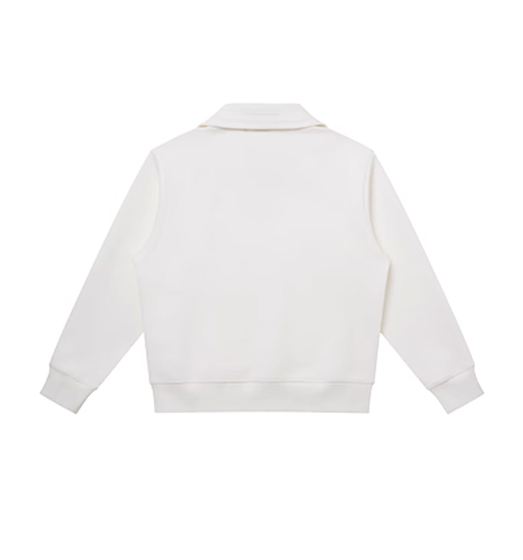 Hazzys哈吉斯半拉链卫衣女时尚潮流宽松通勤翻领上衣