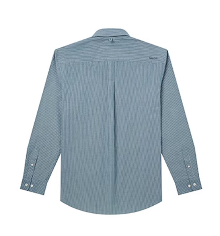 Hazzys哈吉斯秋季男士长袖衬衫条纹休闲纯棉衬衣潮流通勤上衣外套