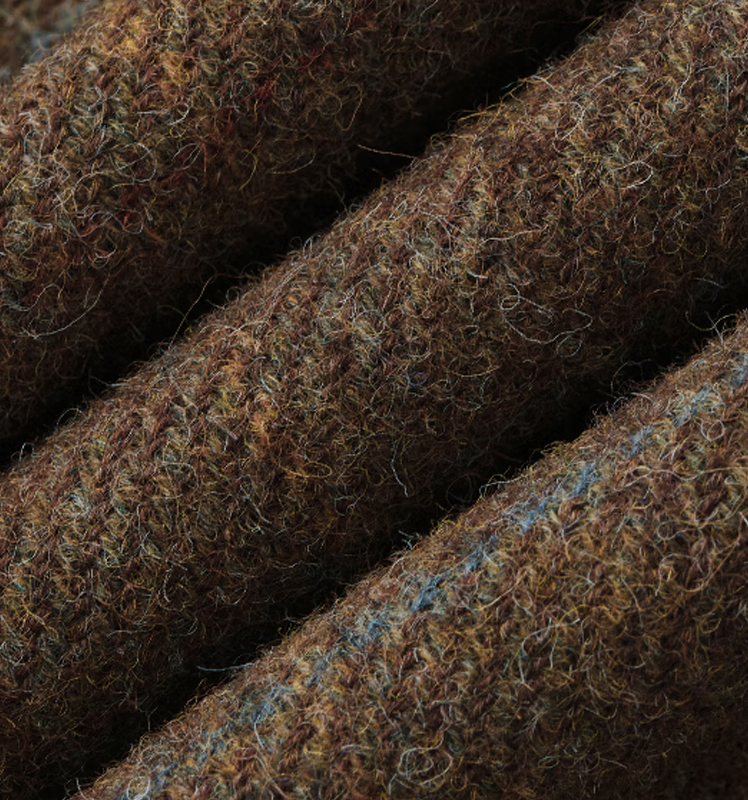 新品灯芯绒领粗纺羊毛夹克毛呢大衣男ASVZU0CDU23 棕色BW