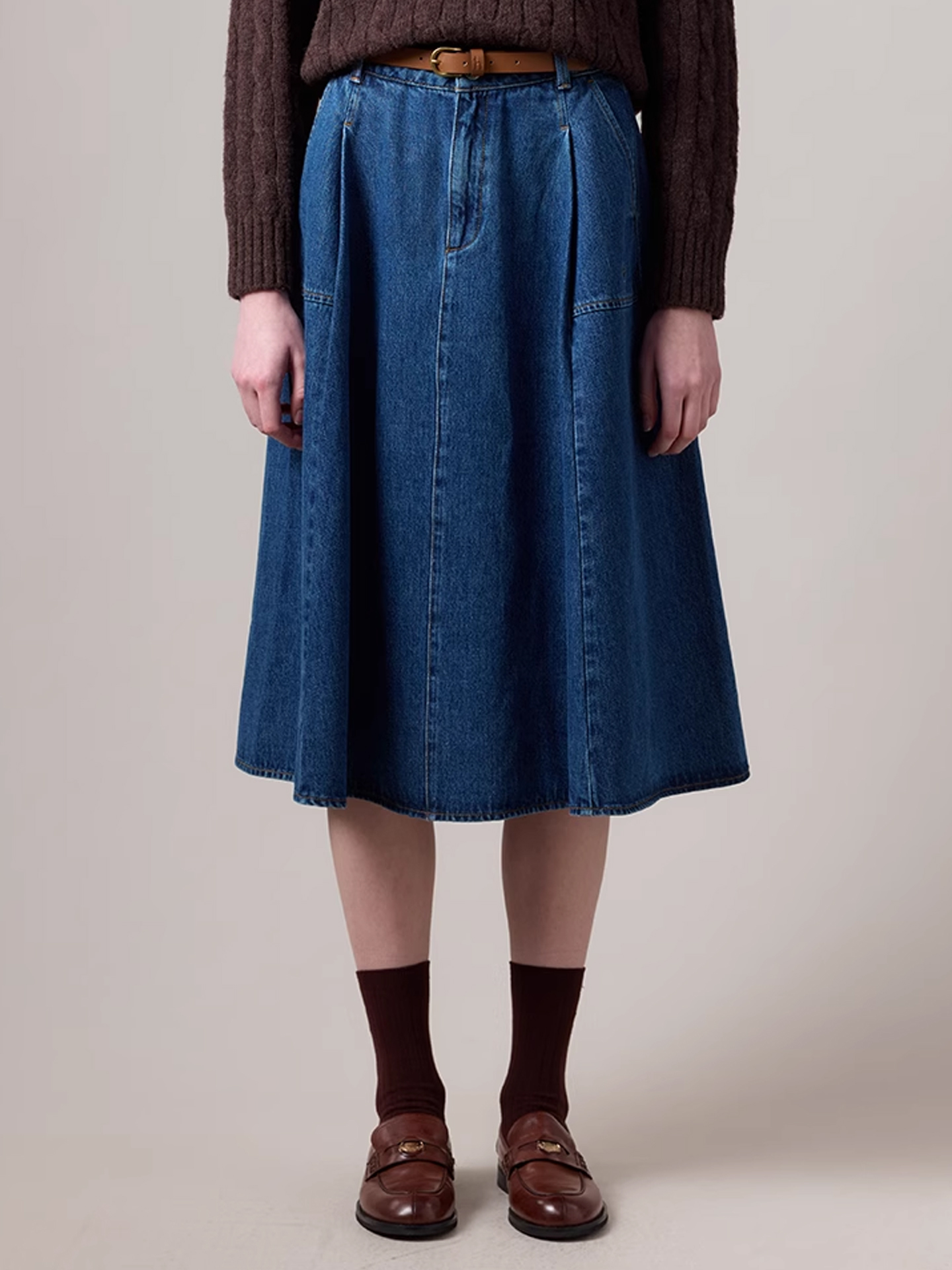 Hazzys哈吉斯2025秋季新品女装时尚半身裙牛仔裙装