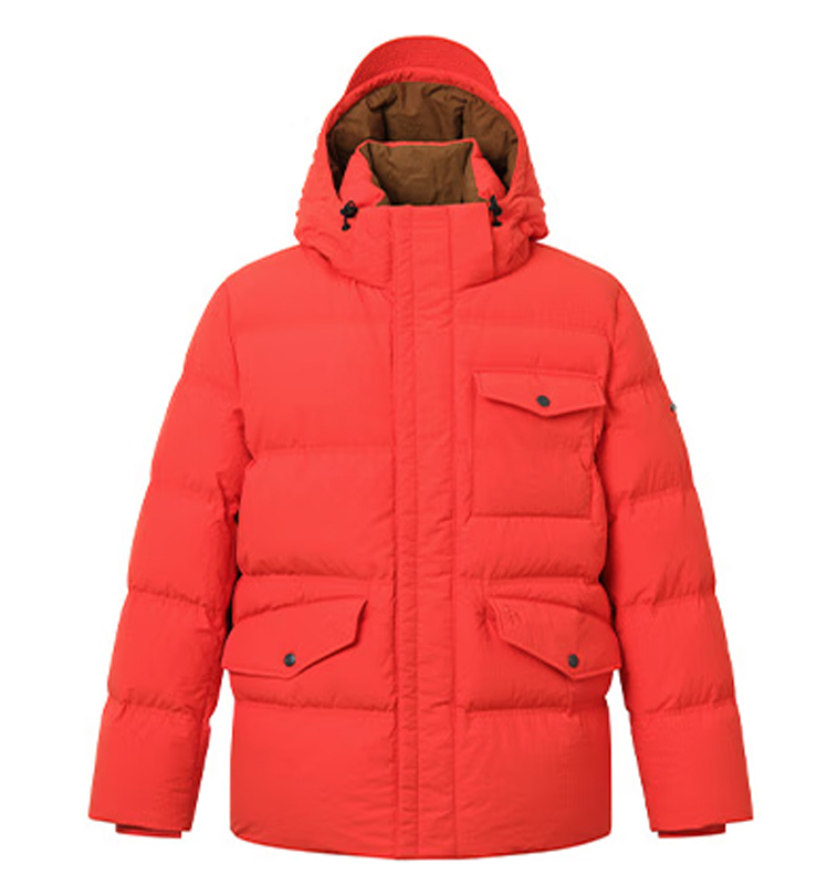 新款男士外套蓬松厚款羽绒服男ASFZU0CDU69 橙色OR