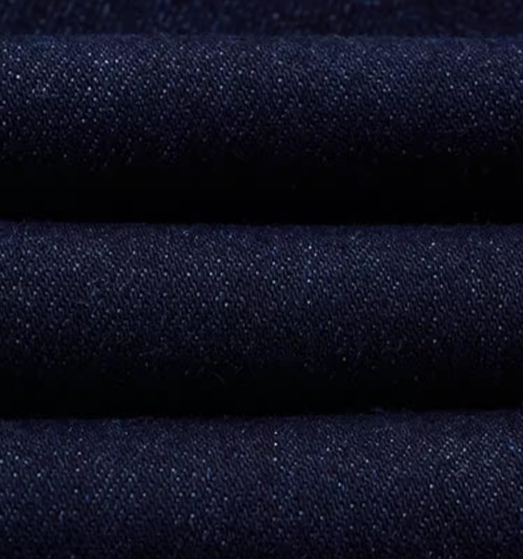 Hazzys哈吉斯通勤深蓝色微喇拖地牛仔裤女时尚休闲裤