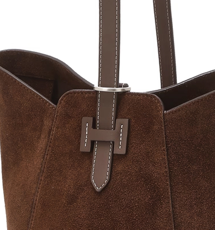 Hazzys哈吉斯水桶包女2025年新款时尚单肩包斜挎包