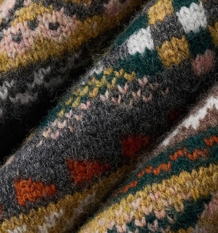 【张晚意明星同款】HAZZYS哈吉斯2025冬季新品男士费尔岛羊毛背心