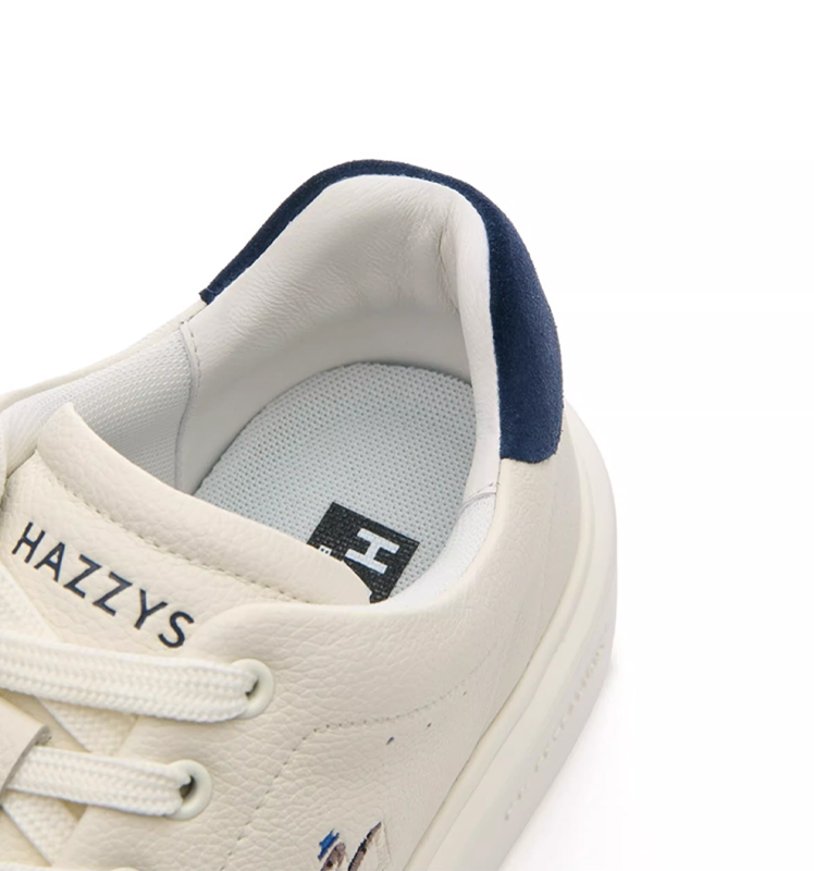 HAZZYS哈吉斯2025秋季新品男装通勤小白鞋休闲鞋潮流