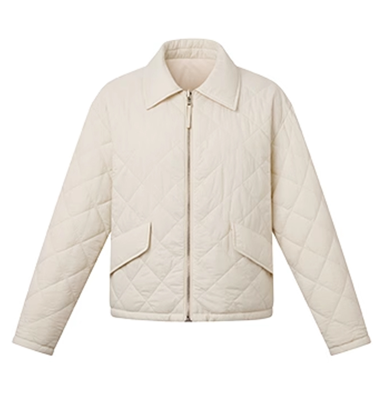 Hazzys哈吉斯两面穿棉服女秋冬通勤保暖翻领宽松外套