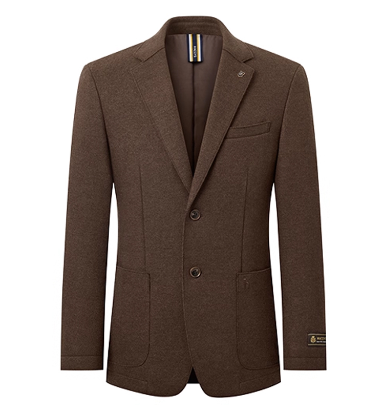 Hazzys哈吉斯男士羊毛混纺单西2025冬季新款西服外套