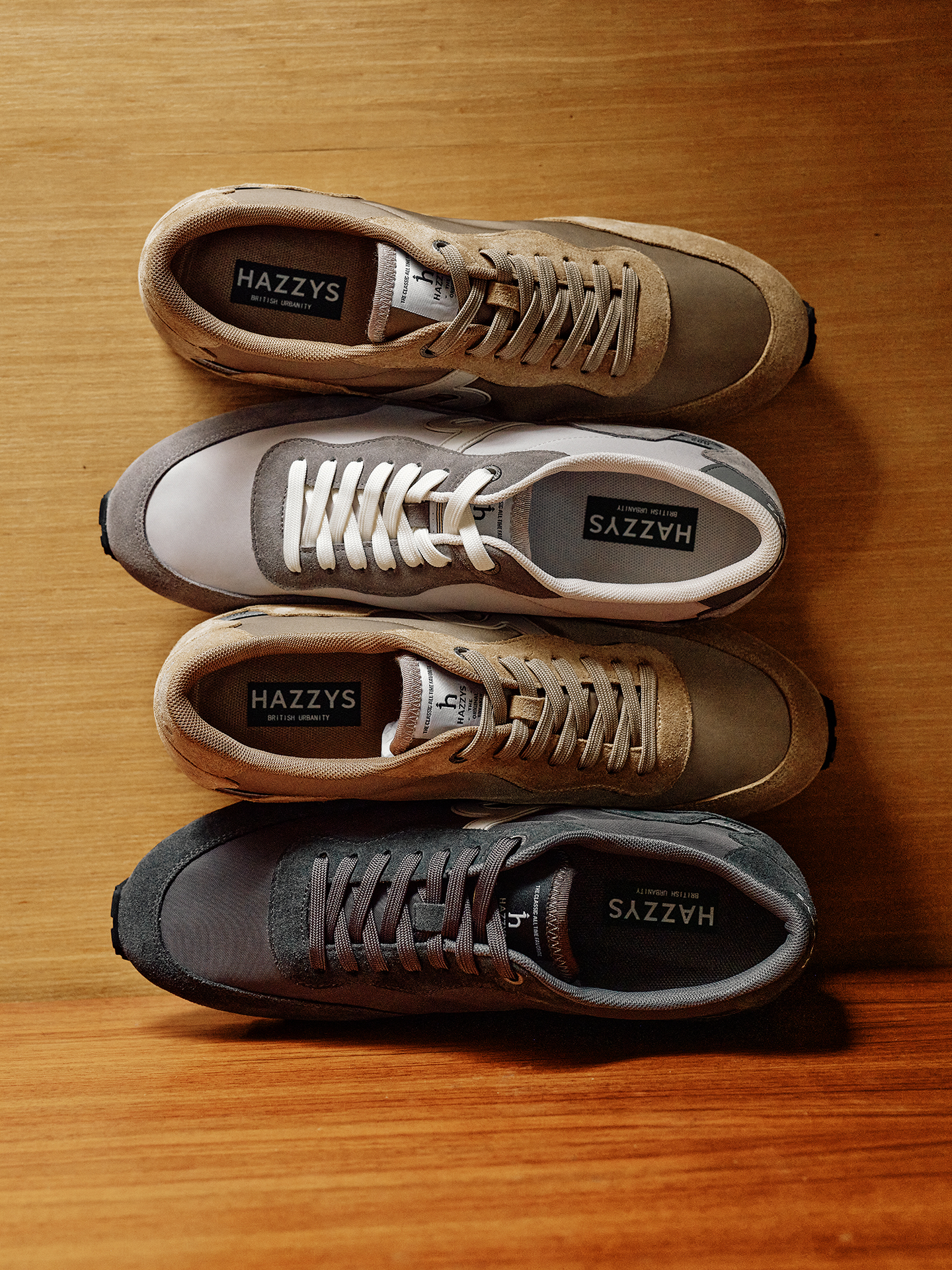 Hazzys哈吉斯男士慢跑鞋2025秋季新款时尚休闲运动鞋