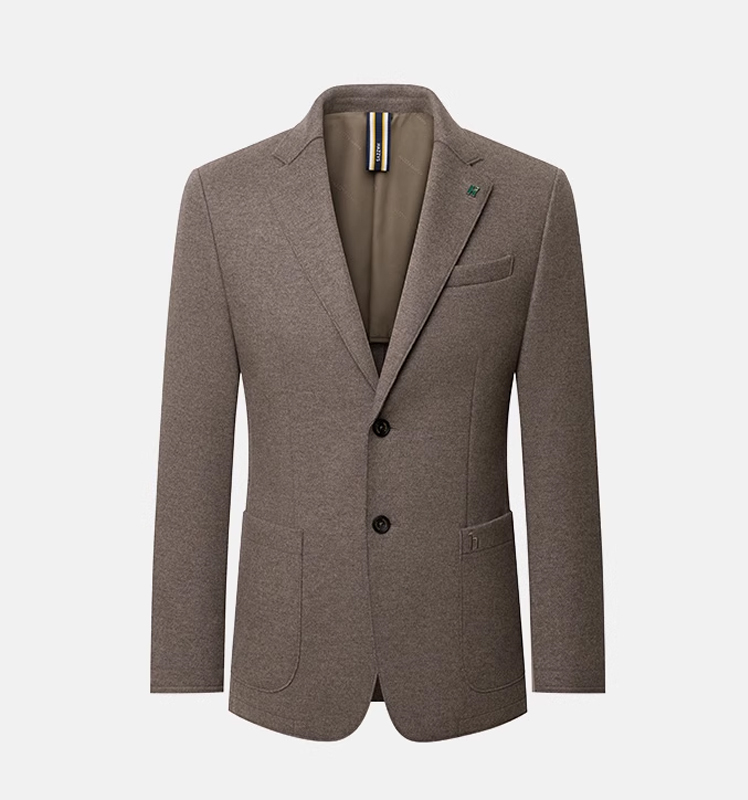 【羊毛混纺】Hazzys哈吉斯秋冬上衣男保暖外套商务休闲单西