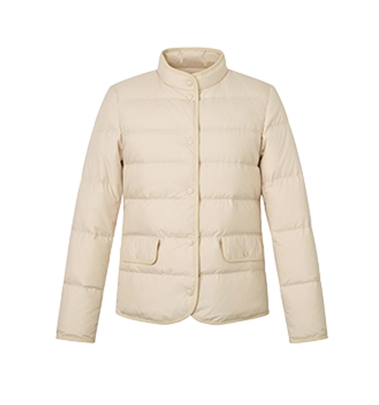 Hazzys哈吉斯轻薄羽绒服女秋冬时尚休闲复古鹅绒通勤保暖包边外套