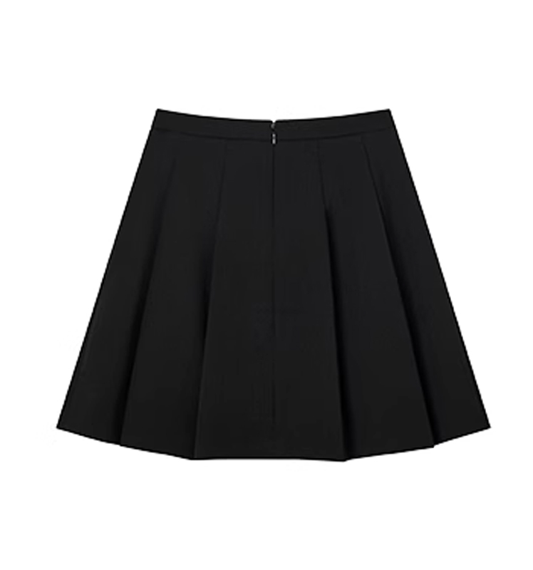 Hazzys哈吉斯2025秋季新品女时尚裙子休闲百褶裙短裙