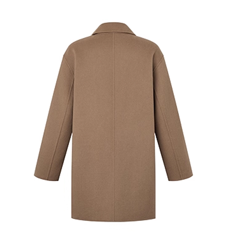 Hazzys哈吉斯中长款宽松大衣女士英伦风休闲时尚外套