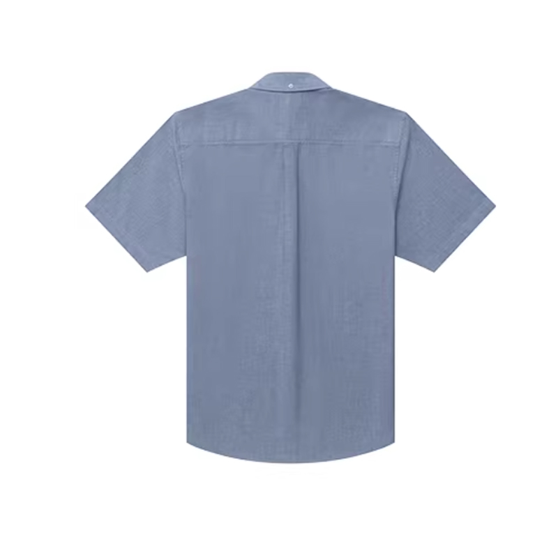 Hazzys哈吉斯棉质衬衫男夏季通勤商务多色宽松牛津纺衬衣上衣