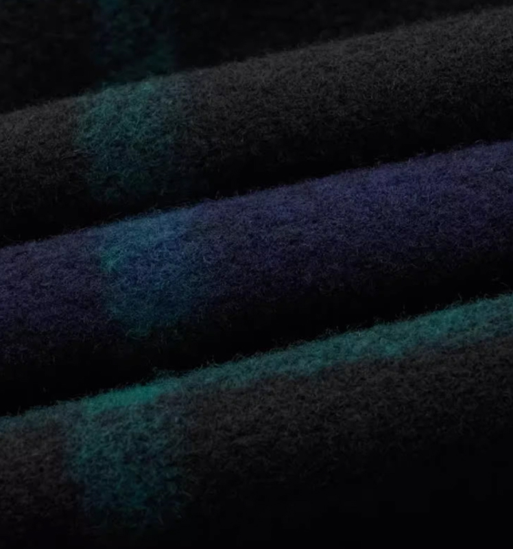 Hazzys哈吉斯宽松休闲男士格子衬衫挺括通勤上衣外套