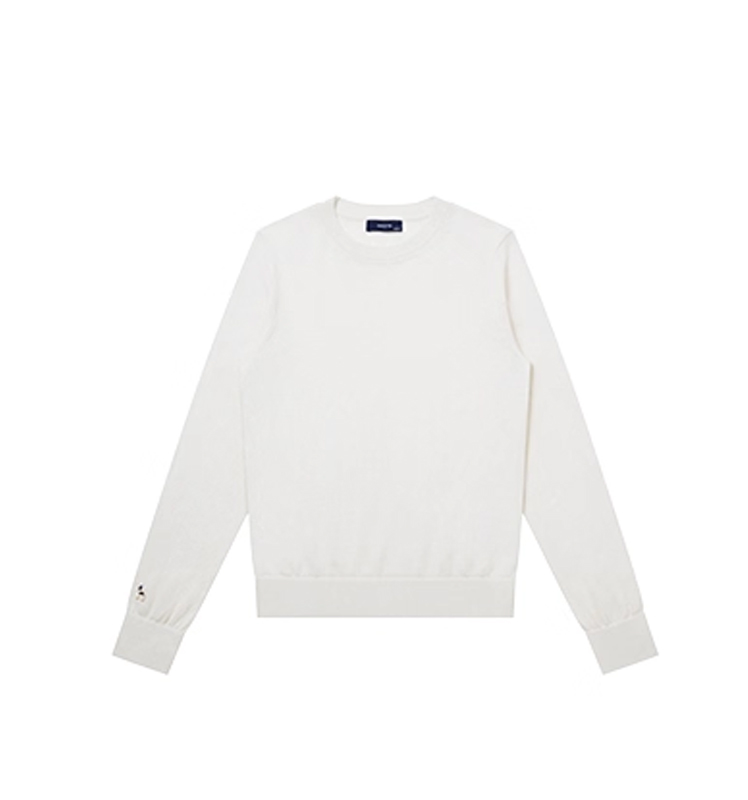 Hazzys哈吉斯针织衫女纯色打底衫时尚休闲通勤上衣