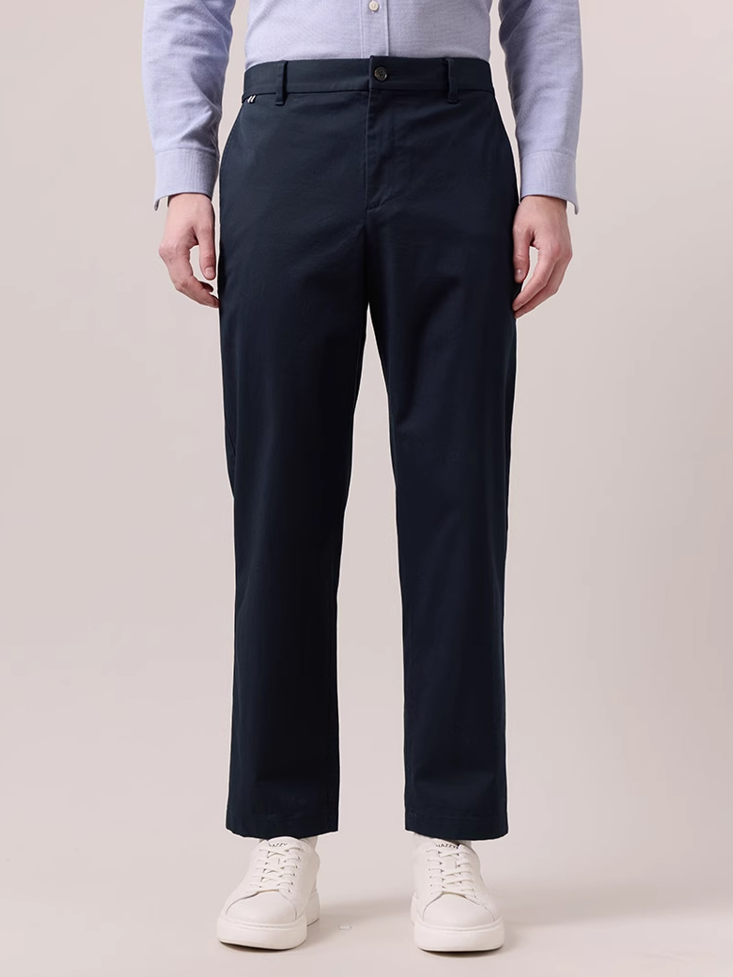 Hazzys哈吉斯2025秋季新品男士宽松版通勤休闲裤长裤