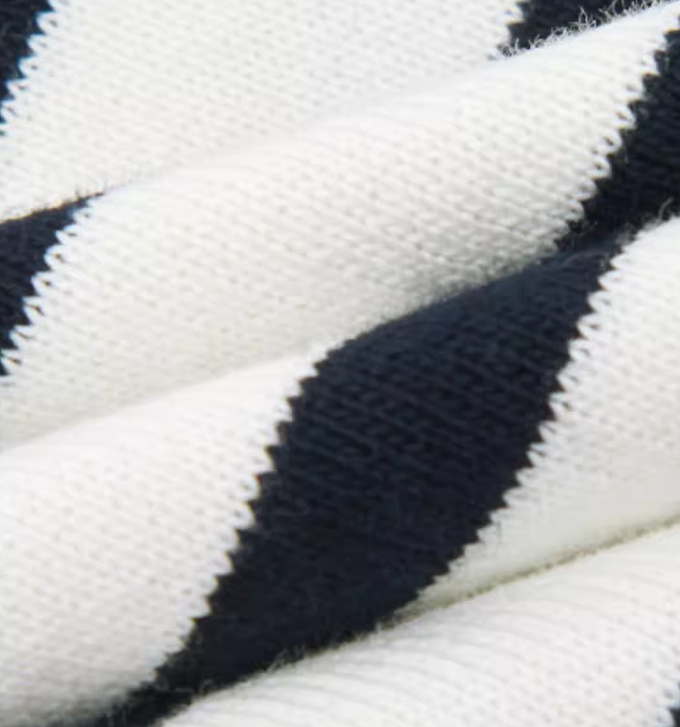 Hazzys哈吉斯条纹翻领卫衣女通勤套头长袖T恤上衣