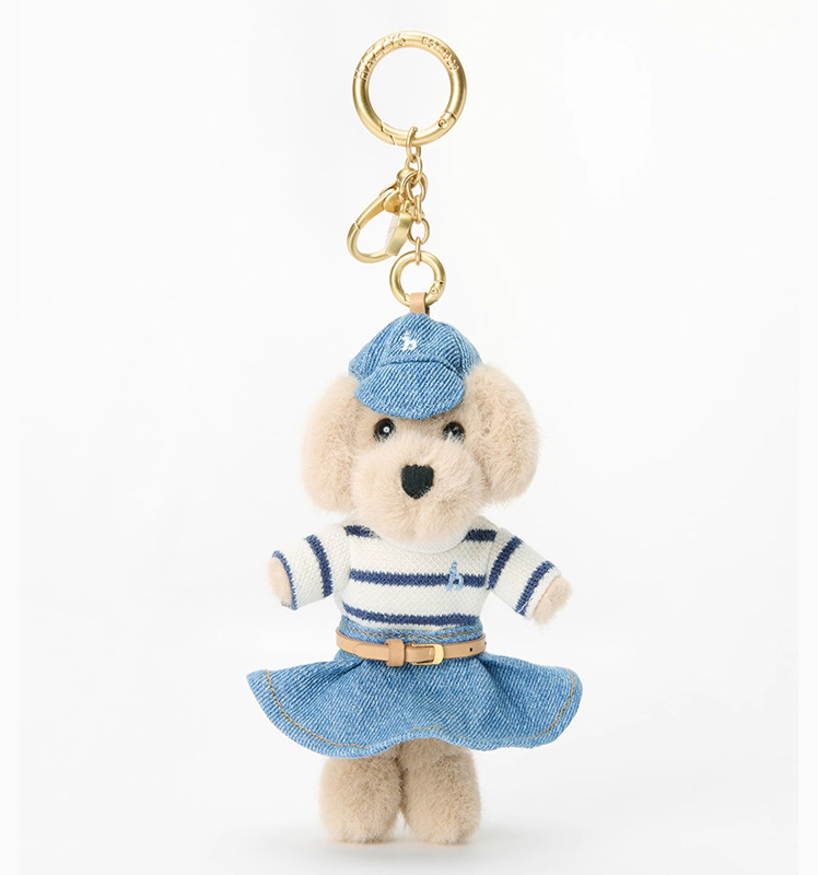 Hazzys哈吉斯时尚狗狗钥匙扣毛绒公仔挂件箱包配件