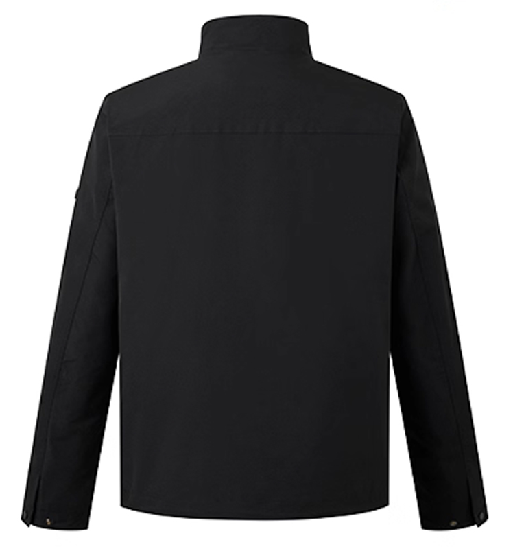 Hazzys哈吉斯秋季纯色上衣男士休闲通勤挺括立领简约教练夹克外套