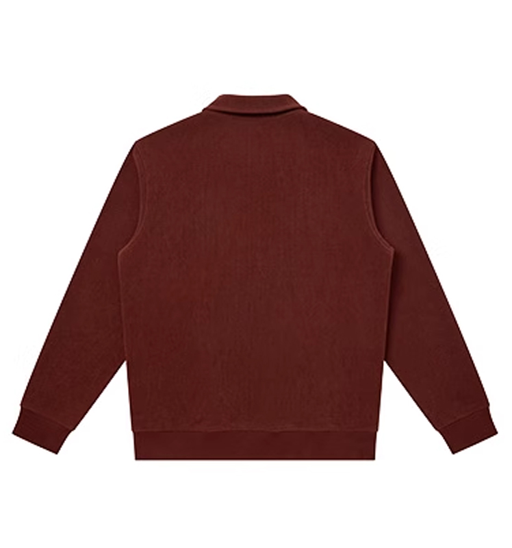 HAZZYS哈吉斯2025秋季新品男翻领拉链半开襟卫衣上衣