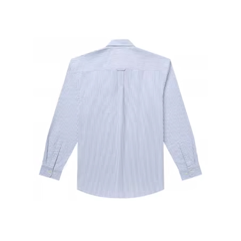 Hazzys哈吉斯男春季牛津纺长袖棉质上衣条纹通勤衬衫