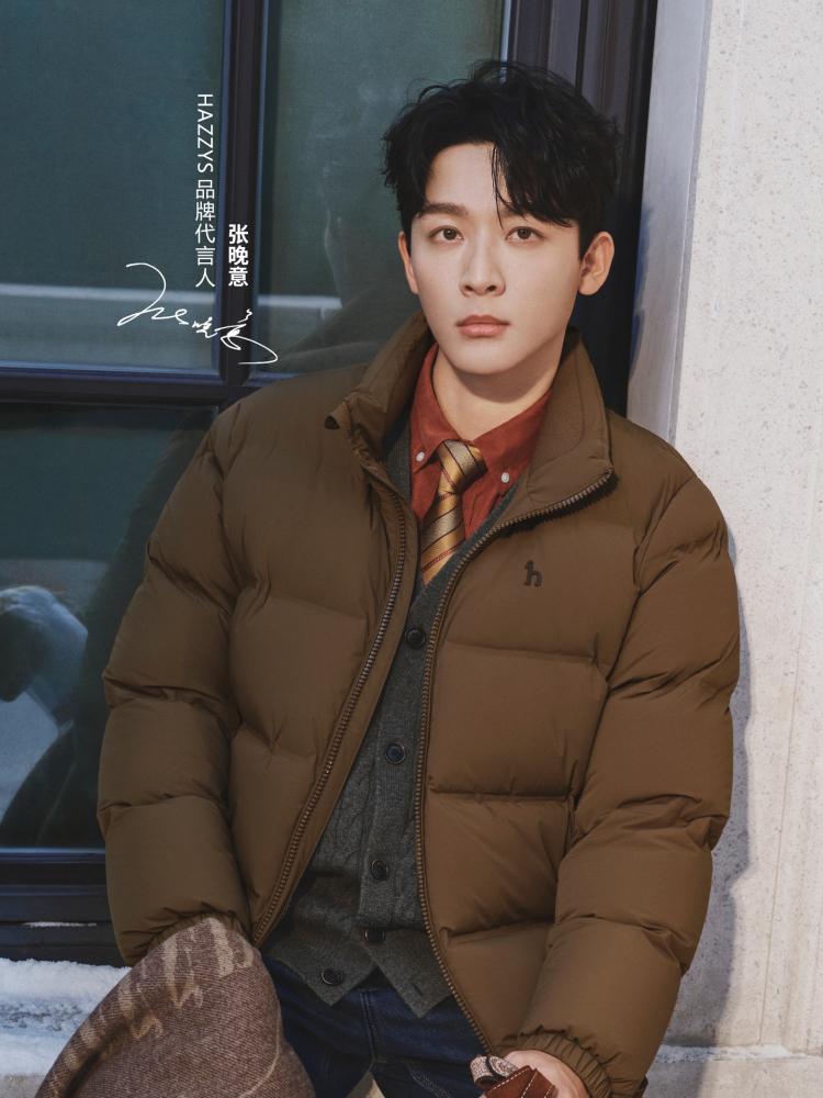 【张晚意明星同款】Hazzys哈吉斯2025冬季新款男士纯棉灯芯绒衬衫