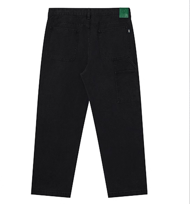 Hazzys哈吉斯纯色男士牛仔裤通勤休闲纯棉直筒长裤潮